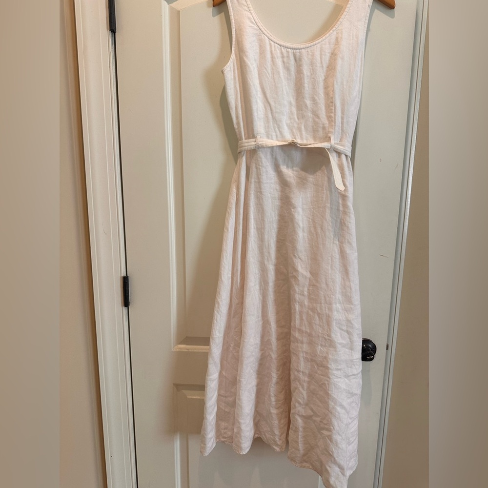 Ann Taylor Off-White Linen Dress